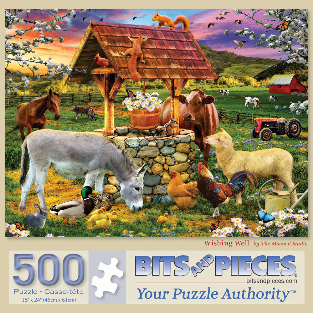 Wishing Well 500 Piece Jigsaw Puzzle