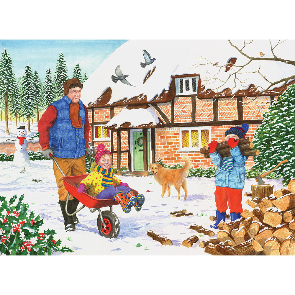 Winter Dogs 500 Piece Puzzle