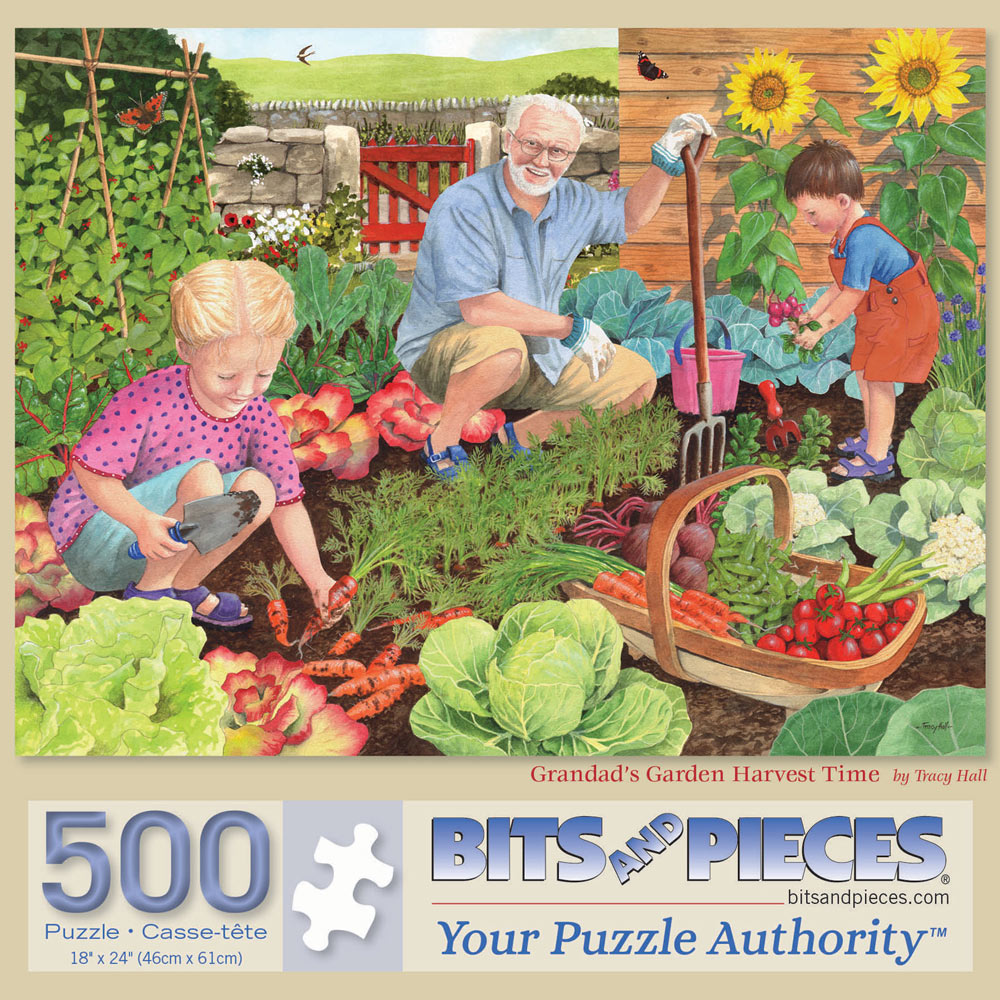 Grandad's Garden Harvest Time 500 Piece Jigsaw Puzzle
