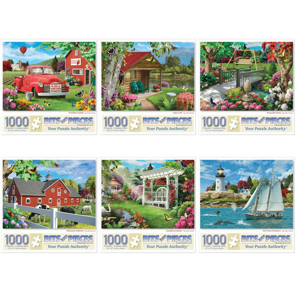 K1 Puzzles The Art of Alan Giana on a Clear Day 1000pc Jigsaw for sale online