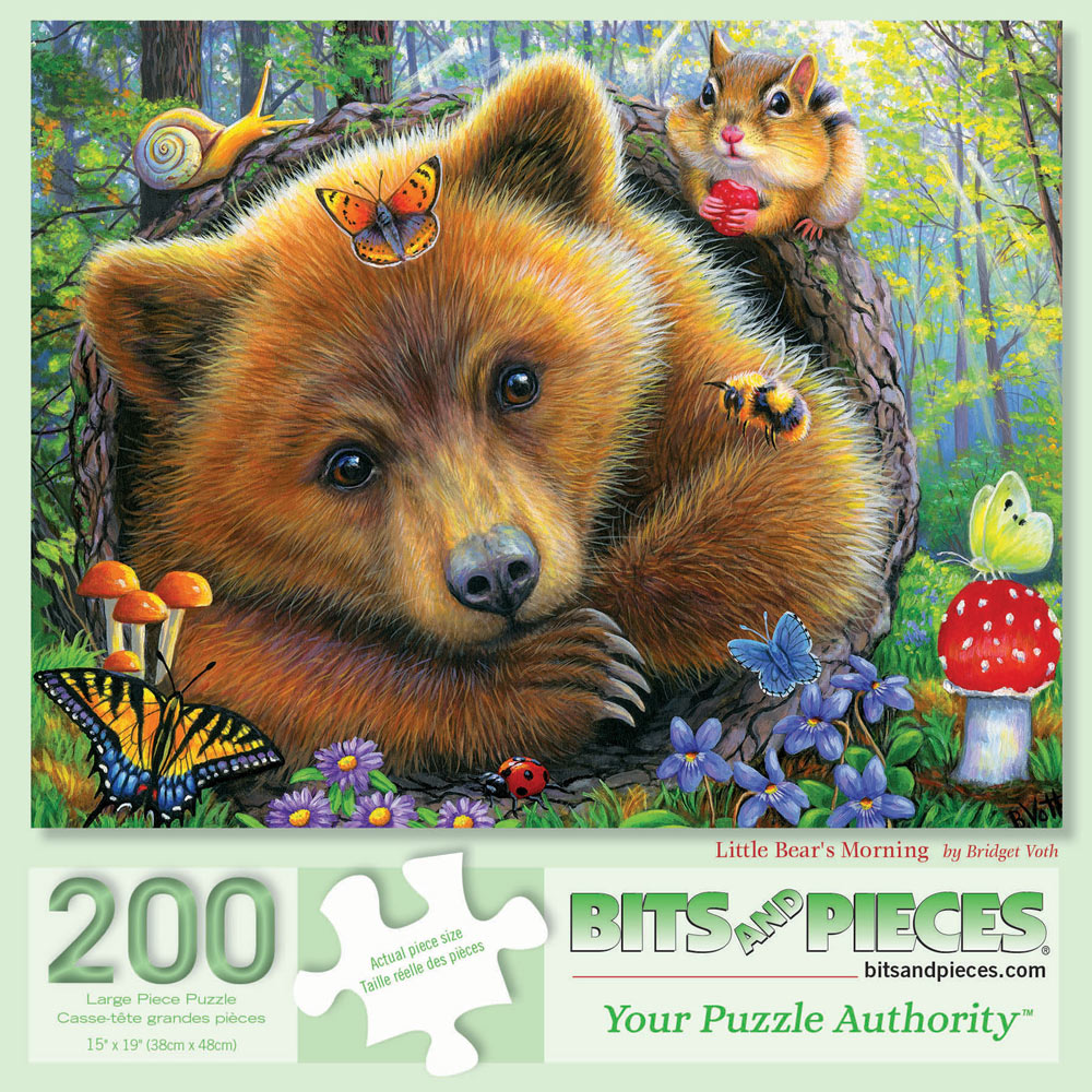 Little Bears Morning 200 Large Piece Jigsaw Puzzle