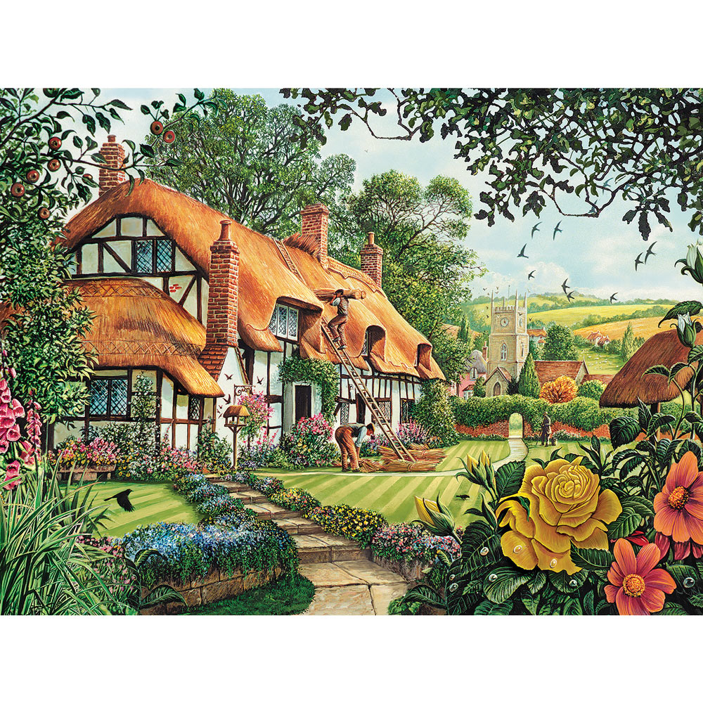 The Summer Thatchers 300 Large Piece Jigsaw Puzzle