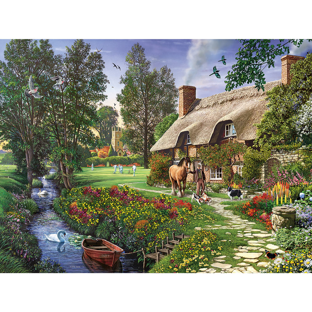 Cricketers Cottage 300 Large Piece Jigsaw Puzzle