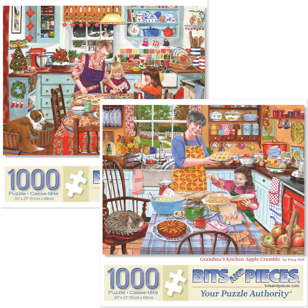Preboxed Set of 2: Tracy Hall 1000 Piece Jigsaw Puzzles