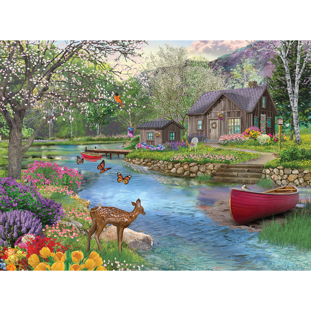 Spring Cabin 1000 Piece Jigsaw Puzzle