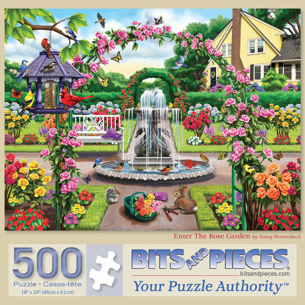 Enter the Rose Garden 500 Piece Jigsaw Puzzle