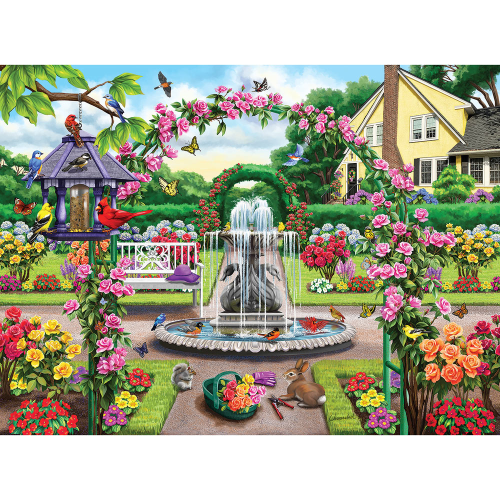 Enter the Rose Garden 1000 Piece Jigsaw Puzzle