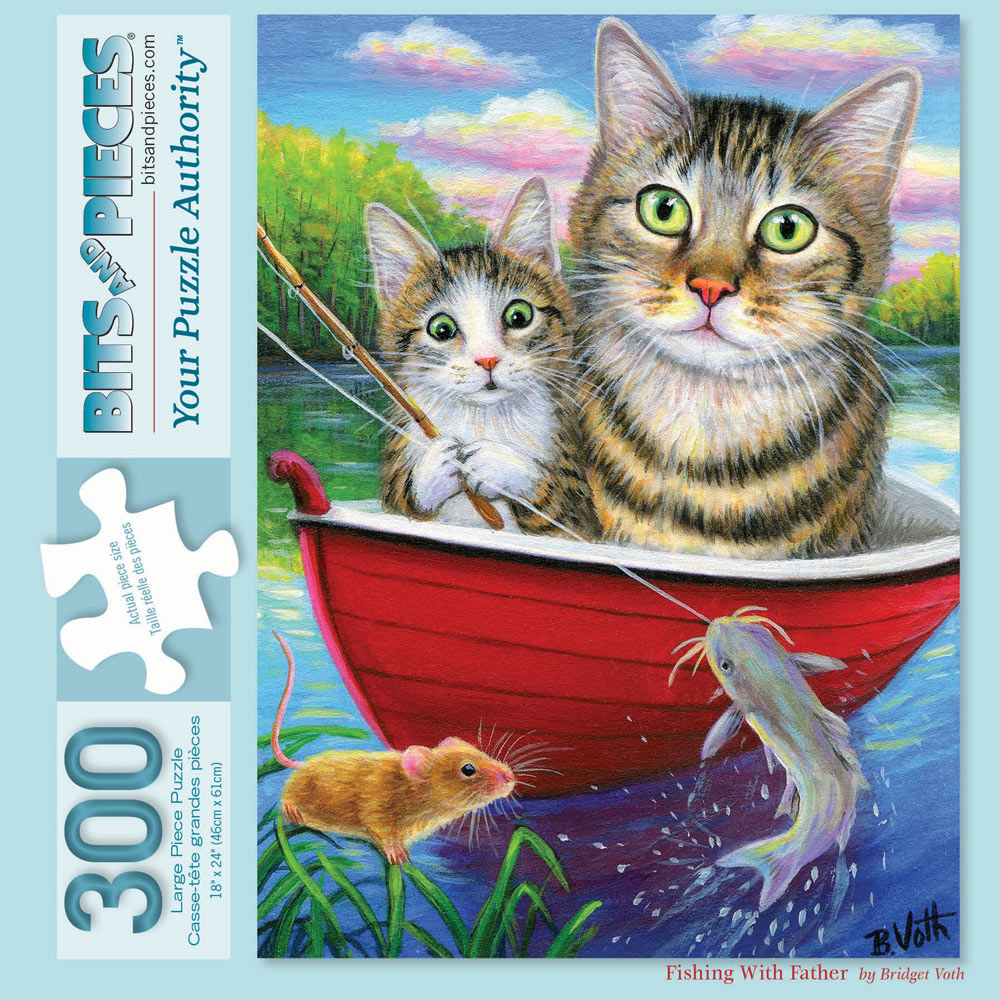 Fishing with Father 300 Large Piece Jigsaw Puzzle