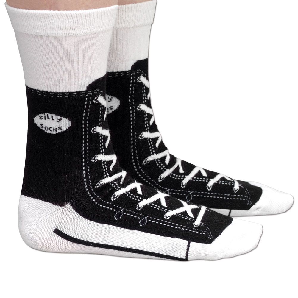 Buy Black Sneaker Socks | For adult shoe sizes 6 to 12