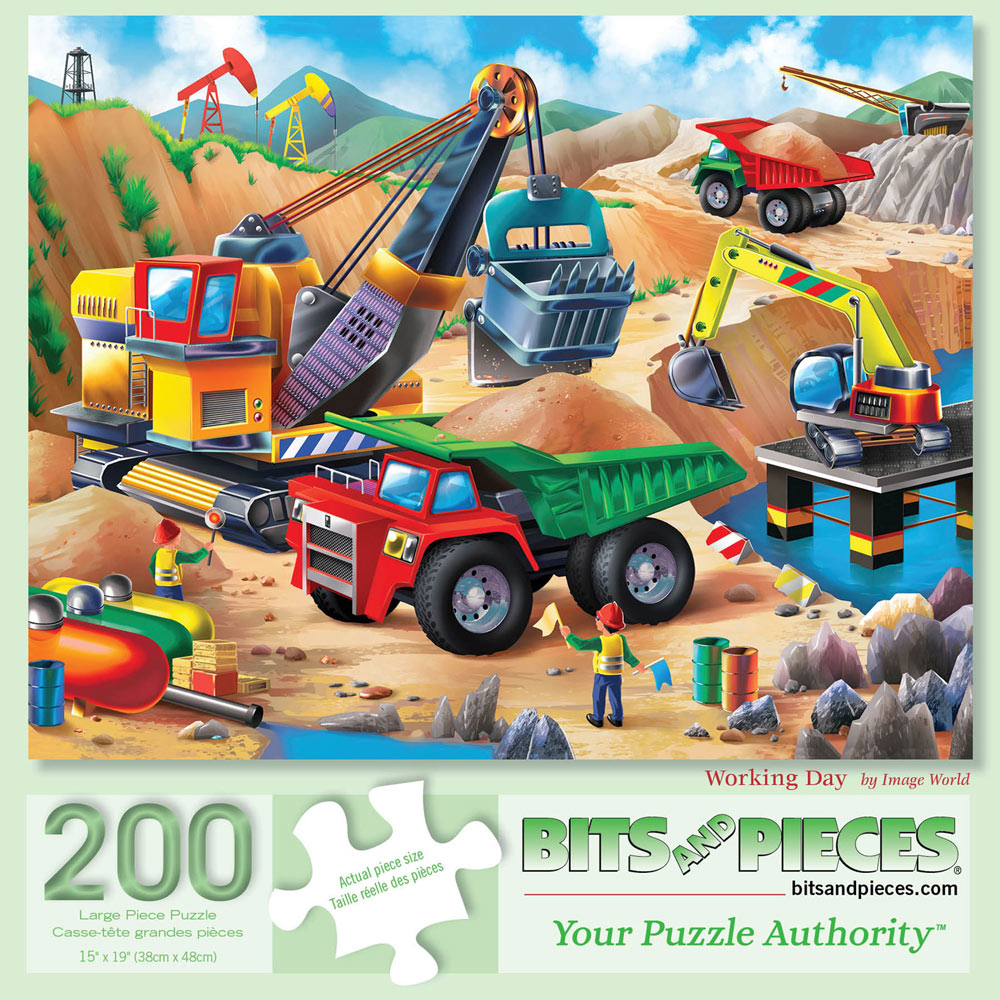 Working Day 200 Large Piece Jigsaw Puzzle