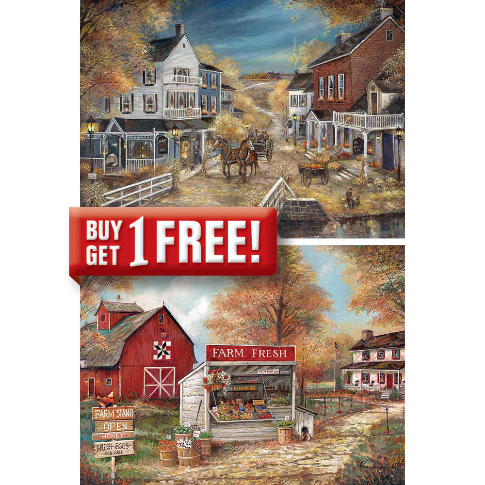 Set of 2: Ruane Manning 1000 Piece Jigsaw Puzzles