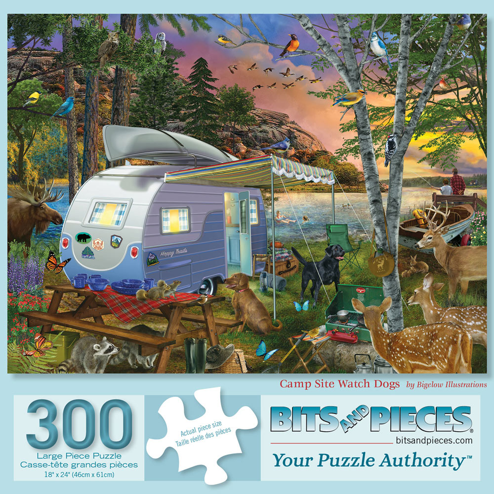 Camp Site Watch Dogs 300 Large Piece Jigsaw Puzzle