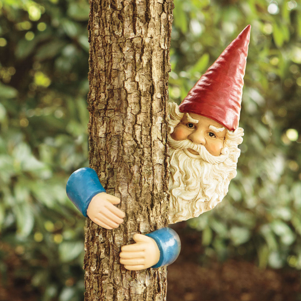 #1 New Details about   Gnome Tree Hugger Head And Body 5”x7” Legs 4” Hangs On Your Tree 