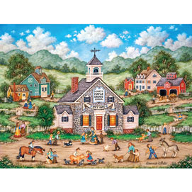 Bits and Pieces - 200 Large Piece Jigsaw Puzzle - Kitten and Puppy - 200 PC Cat and Dog Jigsaw by Artist Adrian Chesterman