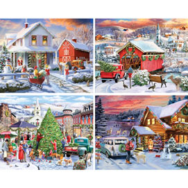 Set of 4: Marie August-Anderson 1000 Large Piece Jigsaw Puzzles