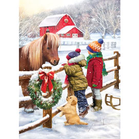 Christmas Pony 1000 Piece Jigsaw Puzzle