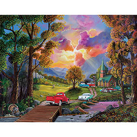 Country Chapel 300 Large Piece Jigsaw Puzzle