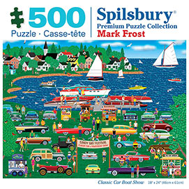 Classic Car Boat Show 500 Piece Jigsaw Puzzle