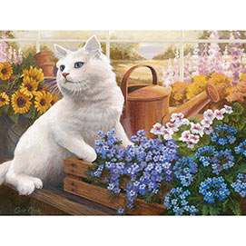 Guardian Of The Greenhouse 300 Large Piece Jigsaw Puzzle