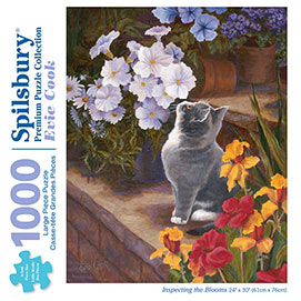 Inspecting The Blooms 1000 Large Piece Jigsaw Puzzle