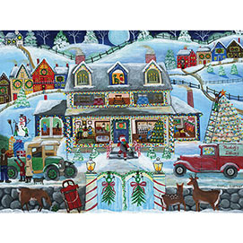 Christmas At Old Family Home 1000 Large Piece Jigsaw Puzzle