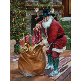 New Boots For Christmas 300 Large Piece Jigsaw Puzzle