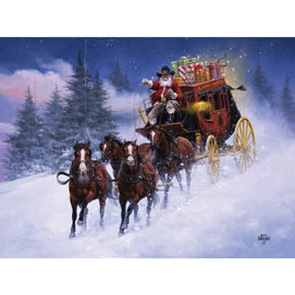 St. Nick's Express 1000 Large Piece Jigsaw Puzzle