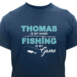 Personalized Fishing Is My Game Tee