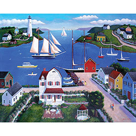 Seaside Village 1000 Piece Jigsaw Puzzle