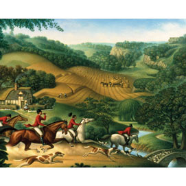 The Fox Hunt 1000 Large Piece Jigsaw Puzzle