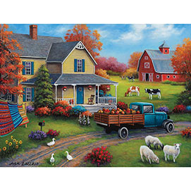 Harvest Time On The Farm 1000 Large Piece Jigsaw Puzzle