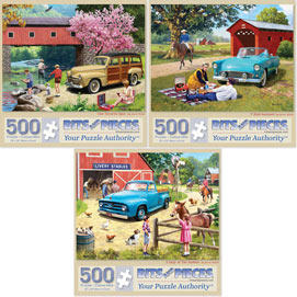 Set of 3: Kevin Walsh 500 Piece Jigsaw Puzzles