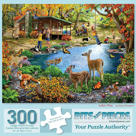 Lake Play 300 Large Piece Jigsaw Puzzle
