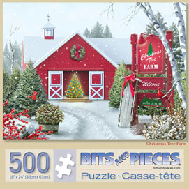 Christmas Tree Farm 500 Piece Jigsaw Puzzle