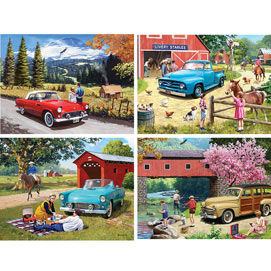 Set of 4: Kevin Walsh 1000 Piece Jigsaw Puzzles