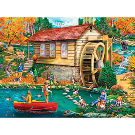 Autumn Gristmill 1000 Piece Jigsaw Puzzle