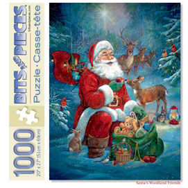 Santa's Woodland Friends 1000 Piece Jigsaw Puzzle