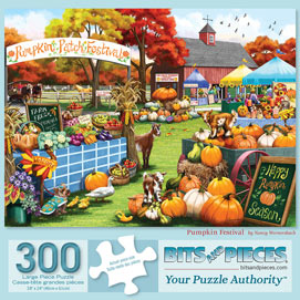 Pumpkin Festival 300 Large Piece Jigsaw Puzzle