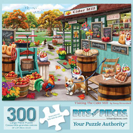 Visiting the Cider Mill 300 Large Piece Jigsaw Puzzle