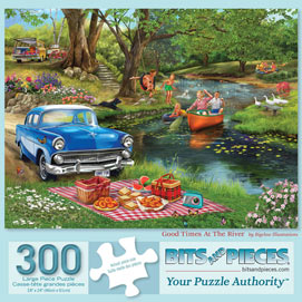 Good Times at the River 300 Large Piece Jigsaw Puzzle