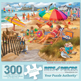 Seaside Summer Fun 300 Large Piece Jigsaw Puzzle