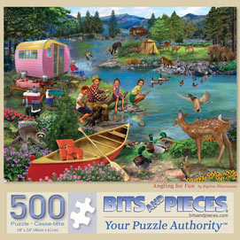 Angling For Fun 500 Piece Jigsaw Puzzle