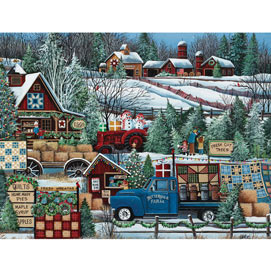 Buttermilk Farm Winter 1000 Piece Jigsaw Puzzle