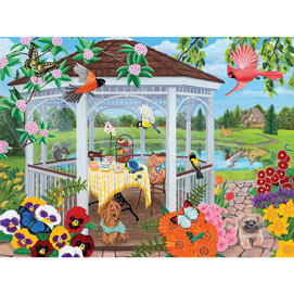 Set of 2: Garden 300 Large Piece Jigsaw Puzzles