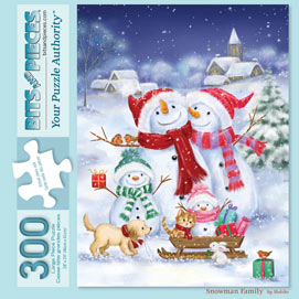Snowman Family 300 Large Piece Jigsaw Puzzle