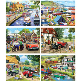 Set of 6: Kevin Walsh 300 Large Piece Jigsaw Puzzles