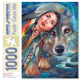 Dream of the Wolf Maiden 1000 Piece Jigsaw Puzzle