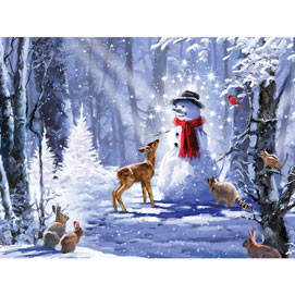 Forest Snowman 1000 Piece Jigsaw Puzzle