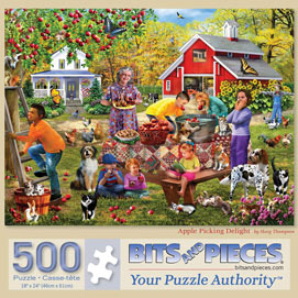 Apple Picking Delight 500 Piece Jigsaw Puzzle