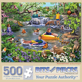 Waterfall Fun 500 Piece Jigsaw Puzzle